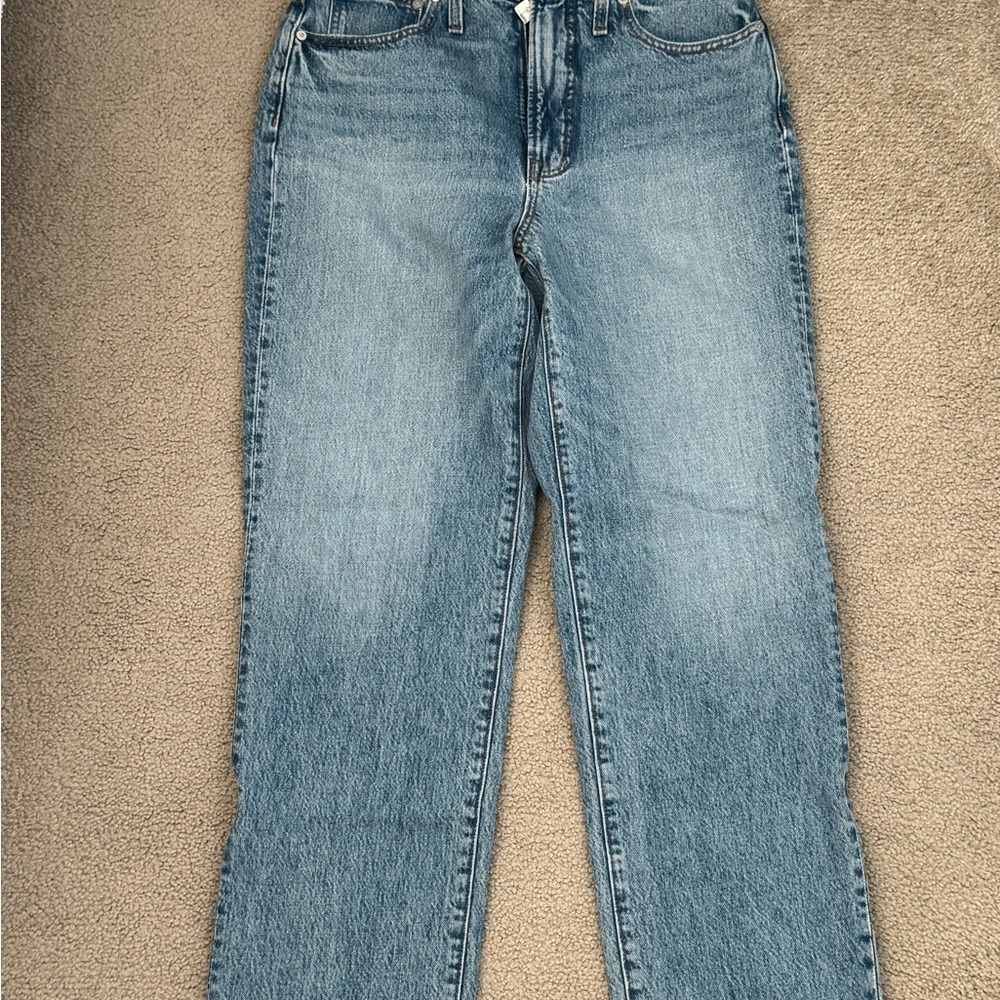 Madewell Curvy Vintage Straight Jeans in Blue